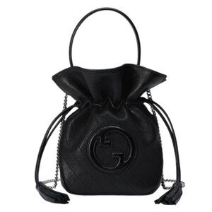 Gucci Blondie Mini Drawstring Bucket Bag with Chain Strap